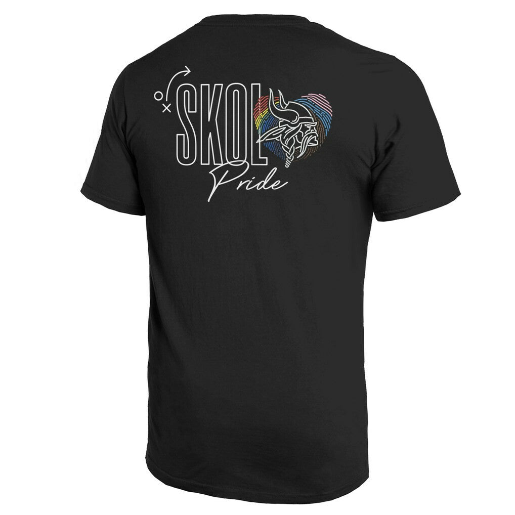 Minnesota Vikings Majestic Threads Pride Pocket T-Shirt Black | NFL