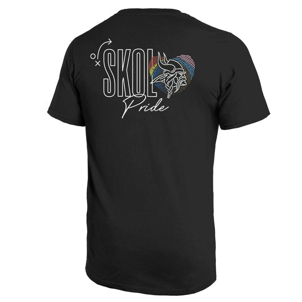 Minnesota Vikings Majestic Threads Pride Pocket T-Shirt Black | NFL