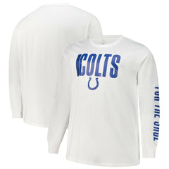 Indianapolis Colts Big & Tall Vision Long Sleeve T-Shirt White | Fanatics