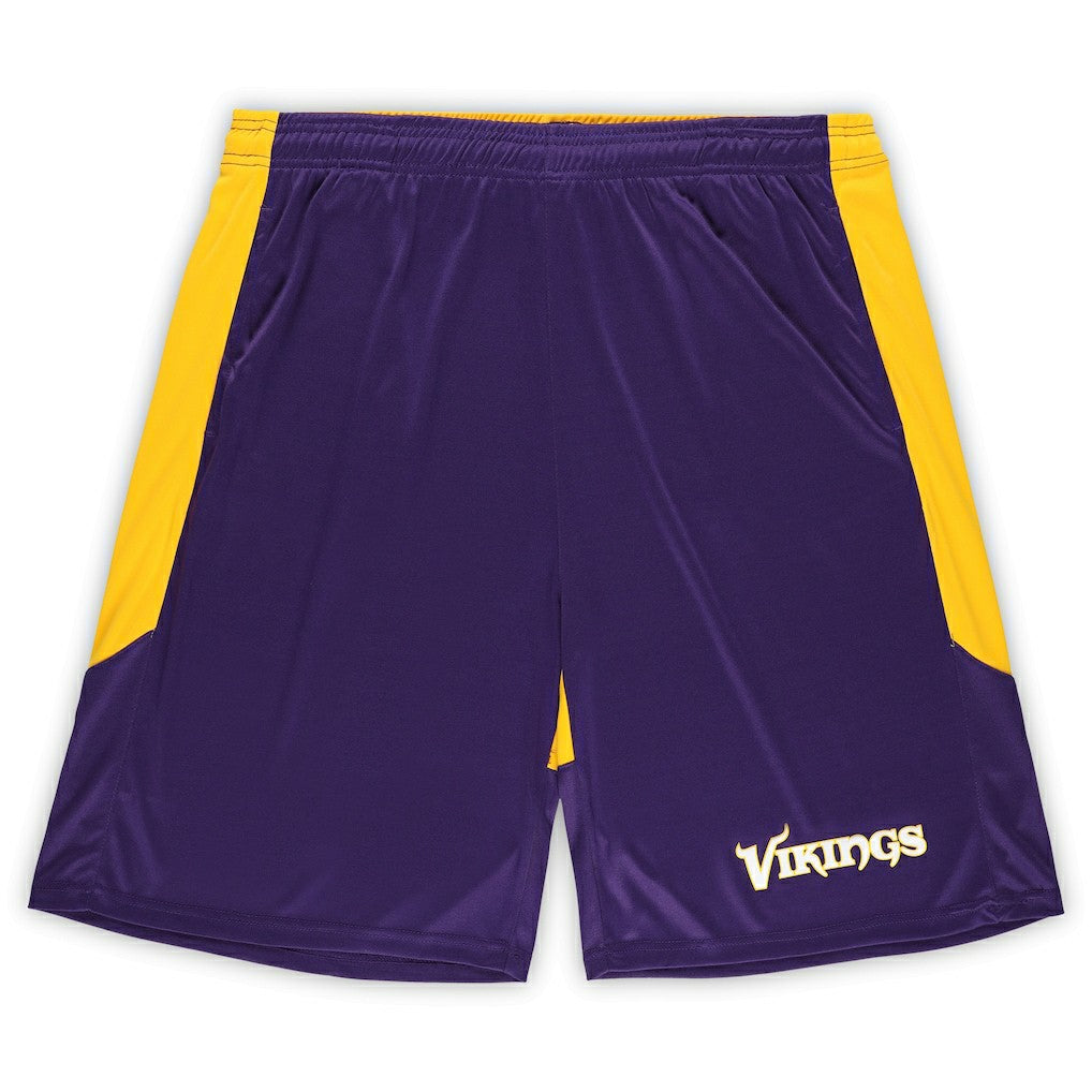 Minnesota Vikings Big & Tall Launch Shorts Purple/Gold | Fanatics