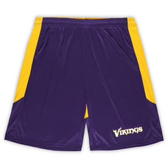 Minnesota Vikings Big & Tall Launch Shorts Purple/Gold | Fanatics