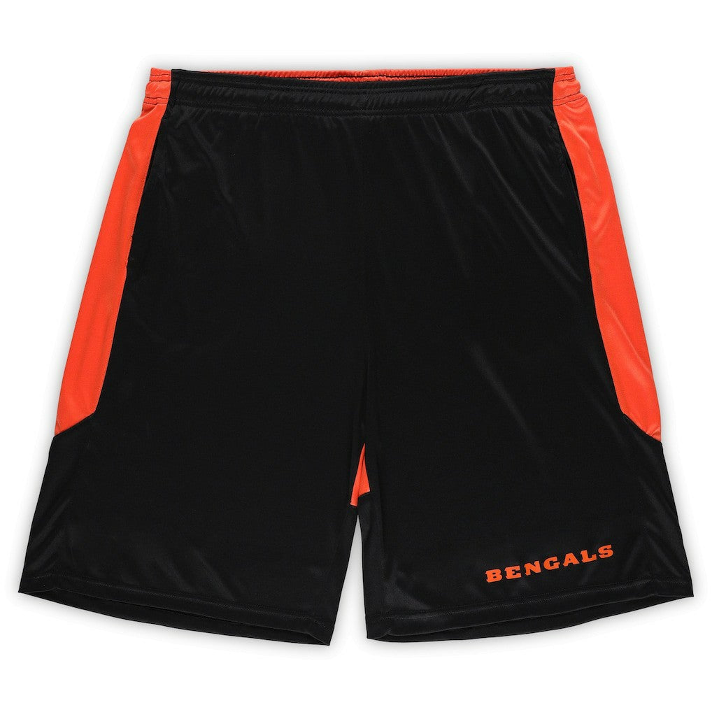 Cincinnati Bengals Big & Tall Launch Shorts Black/Orange | Fanatics