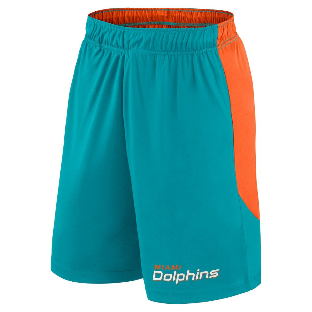Miami Dolphins Big & Tall Launch Shorts Aqua/Orange | Fanatics