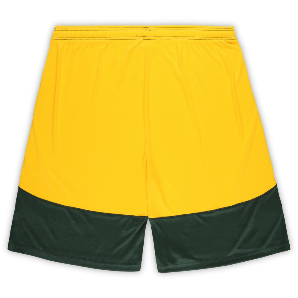 Green Bay Packers Big & Tall Launch Shorts Green/Gold | Fanatics