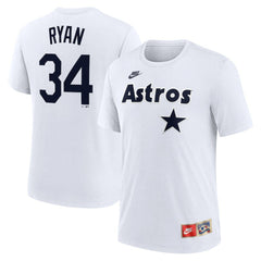 Nolan Ryan Houston Astros Nike Cooperstown Collection Name & Number Tri-Blend T-Shirt - MLB