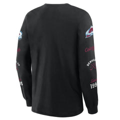 Colorado Avalanche Fanatics Boxed In Legacy Long Sleeve T-Shirt - Black - NHL