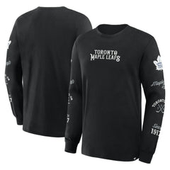 Toronto Maple Leafs Fanatics Boxed In Legacy Long Sleeve T-Shirt - Black - NHL