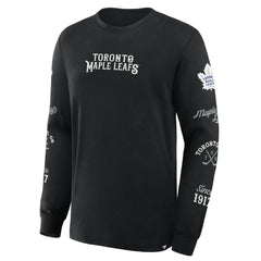 Toronto Maple Leafs Fanatics Boxed In Legacy Long Sleeve T-Shirt - Black - NHL