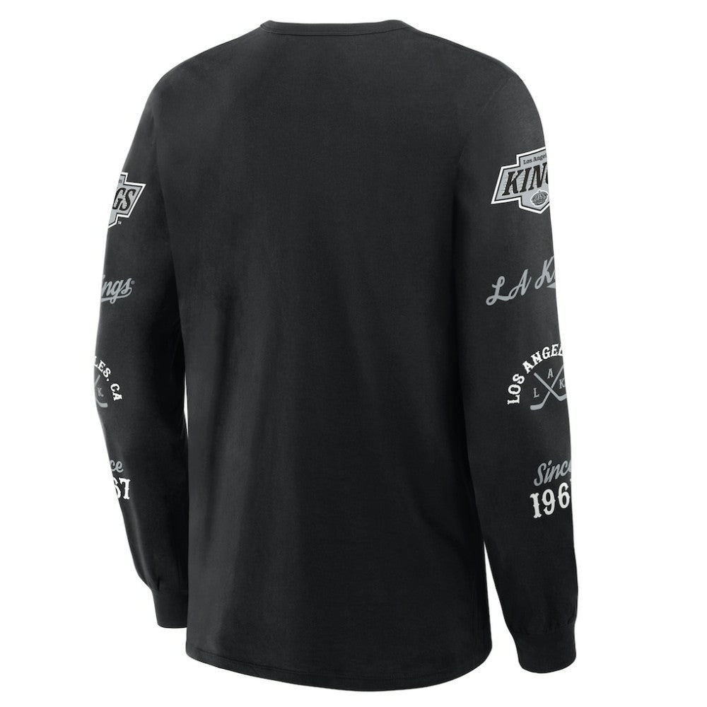 Los Angeles Kings Fanatics Boxed In Legacy Long Sleeve T-Shirt - Black - NHL