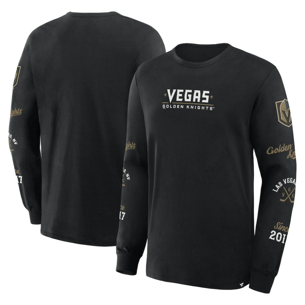 Vegas Golden Knights Fanatics Boxed In Legacy Long Sleeve T-Shirt - Black - NHL