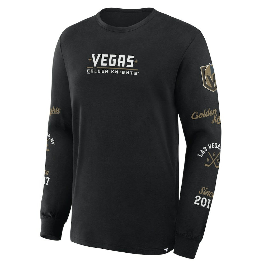 Vegas Golden Knights Fanatics Boxed In Legacy Long Sleeve T-Shirt - Black - NHL