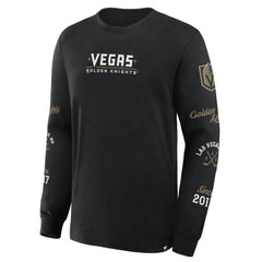 Vegas Golden Knights Fanatics Boxed In Legacy Long Sleeve T-Shirt - Black - NHL