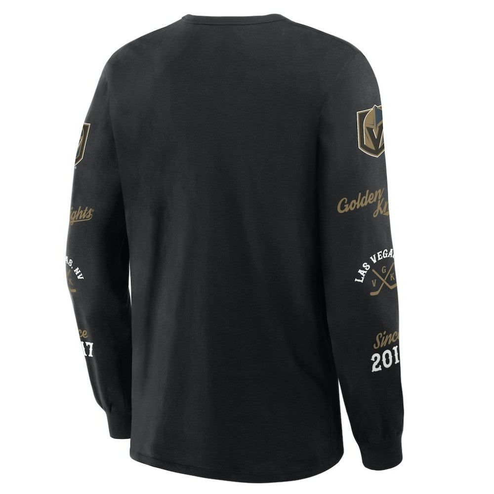 Vegas Golden Knights Fanatics Boxed In Legacy Long Sleeve T-Shirt - Black - NHL