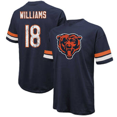 Caleb Williams Chicago Bears Majestic Threads Name & Number Oversize Fit T-Shirt Navy | NFL