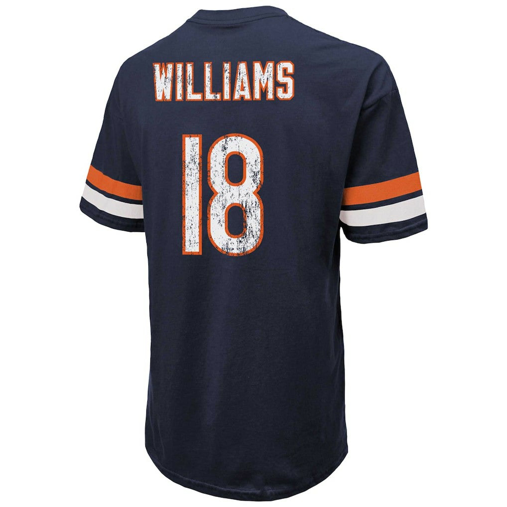 Caleb Williams Chicago Bears Majestic Threads Name & Number Oversize Fit T-Shirt Navy | NFL