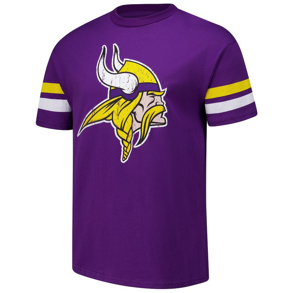 J.J. McCarthy Minnesota Vikings Majestic Threads Name & Number Oversized Fit T-Shirt Purple | NFL