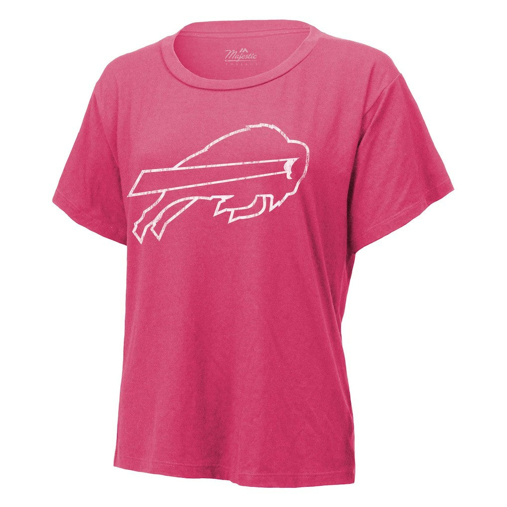 Keon Coleman Buffalo Bills Majestic Threads Women's Name & Number T-Shirt Pink | NFL