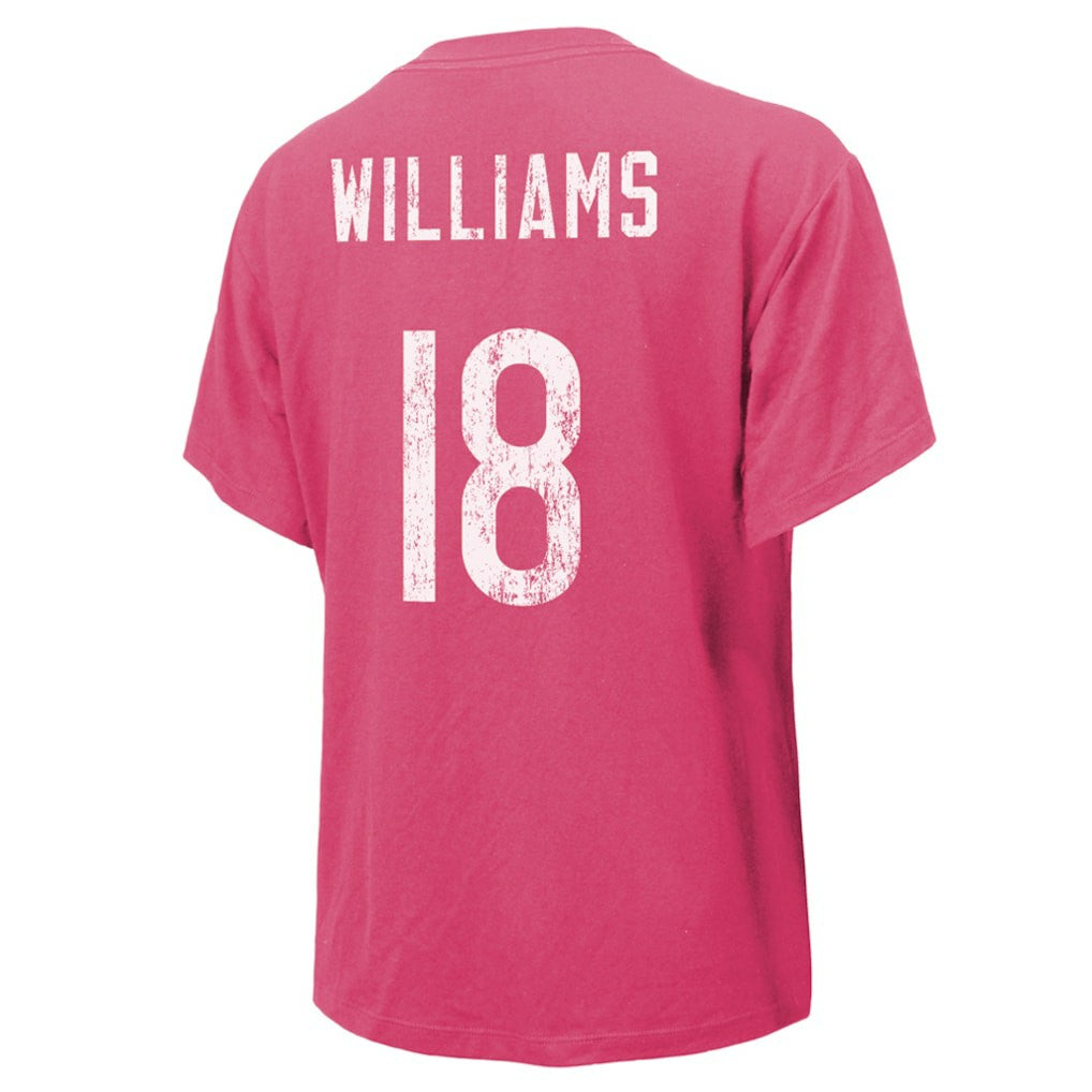 Caleb Williams Chicago Bears Majestic Threads Women's Name & Number T-Shirt Pink | NFL