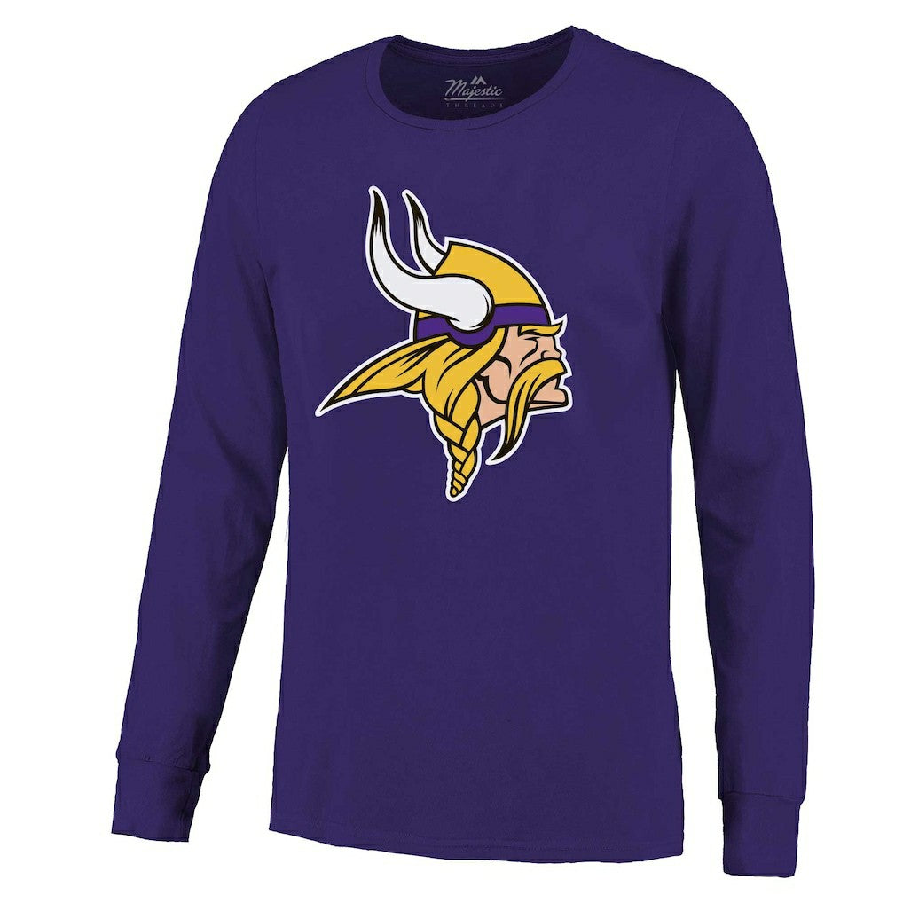 J.J. McCarthy Minnesota Vikings Majestic Threads Name & Number Long Sleeve T-Shirt Purple | NFL