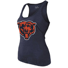 Caleb Williams Chicago Bears Majestic Threads Women's Name & Number Tri-Blend Scoop Neck Tank Top Navy | NFL