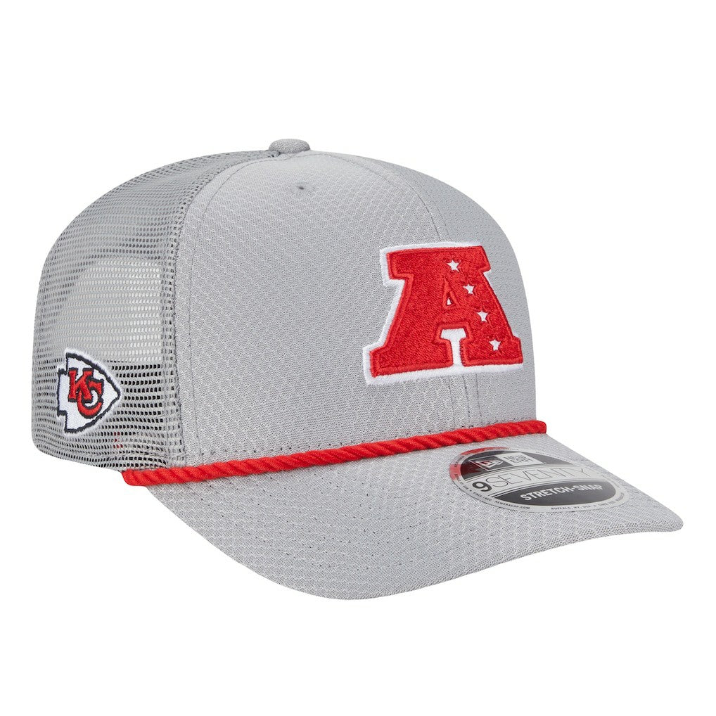 Kansas City Chiefs New Era 2025 Pro Bowl 9SEVENTY Stretch-Snap Hat Gray | NFL