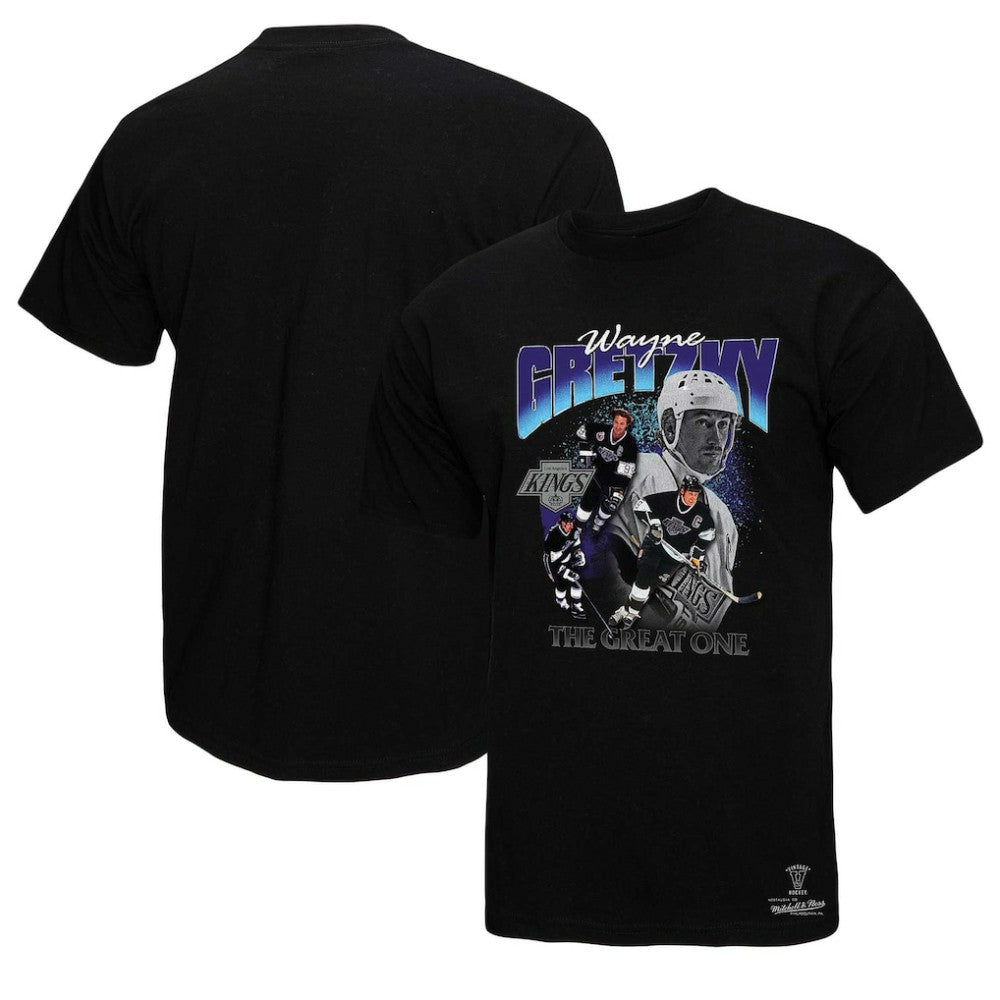 Wayne Gretzky Los Angeles Kings Mitchell & Ness Player Collage T-Shirt - Black - NHL