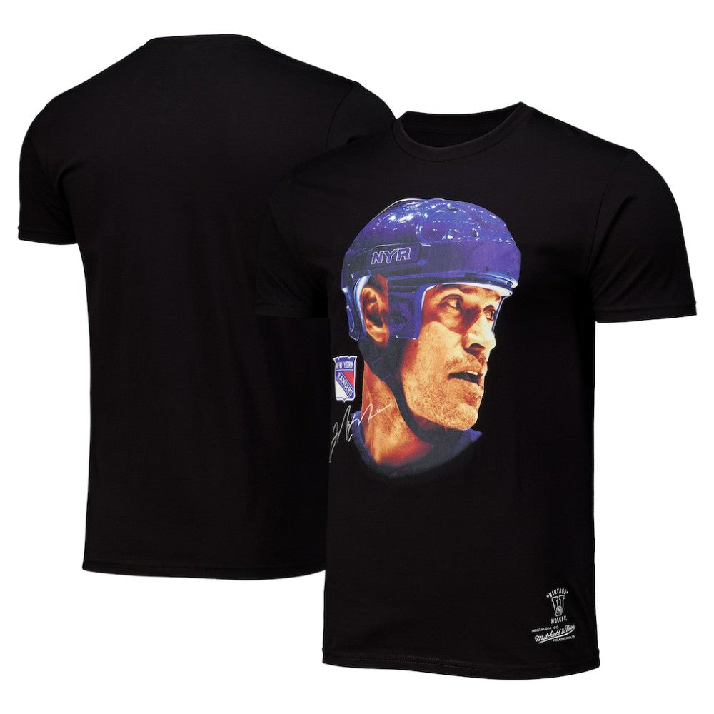 Mark Messier New York Rangers Mitchell & Ness Big Face T-Shirt - Black - NHL