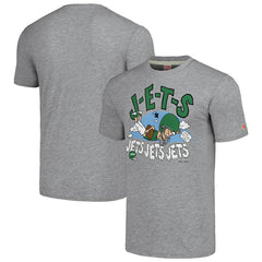 New York Jets NFL x Homage x Beavis and Butt-Head Unisex Tri-Blend T-Shirt – Gray | NFL