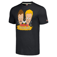 Pittsburgh Steelers NFL x Homage x Beavis and Butt-Head Unisex Tri-Blend T-Shirt – Charcoal | NFL