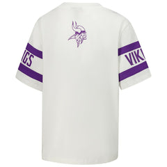 Minnesota Vikings The Wild Collective Women's Drop Shoulder T-Shirt White | NFL