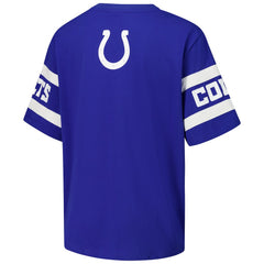 Indianapolis Colts The Wild Collective Women's Drop Shoulder T-Shirt Royal | NFL