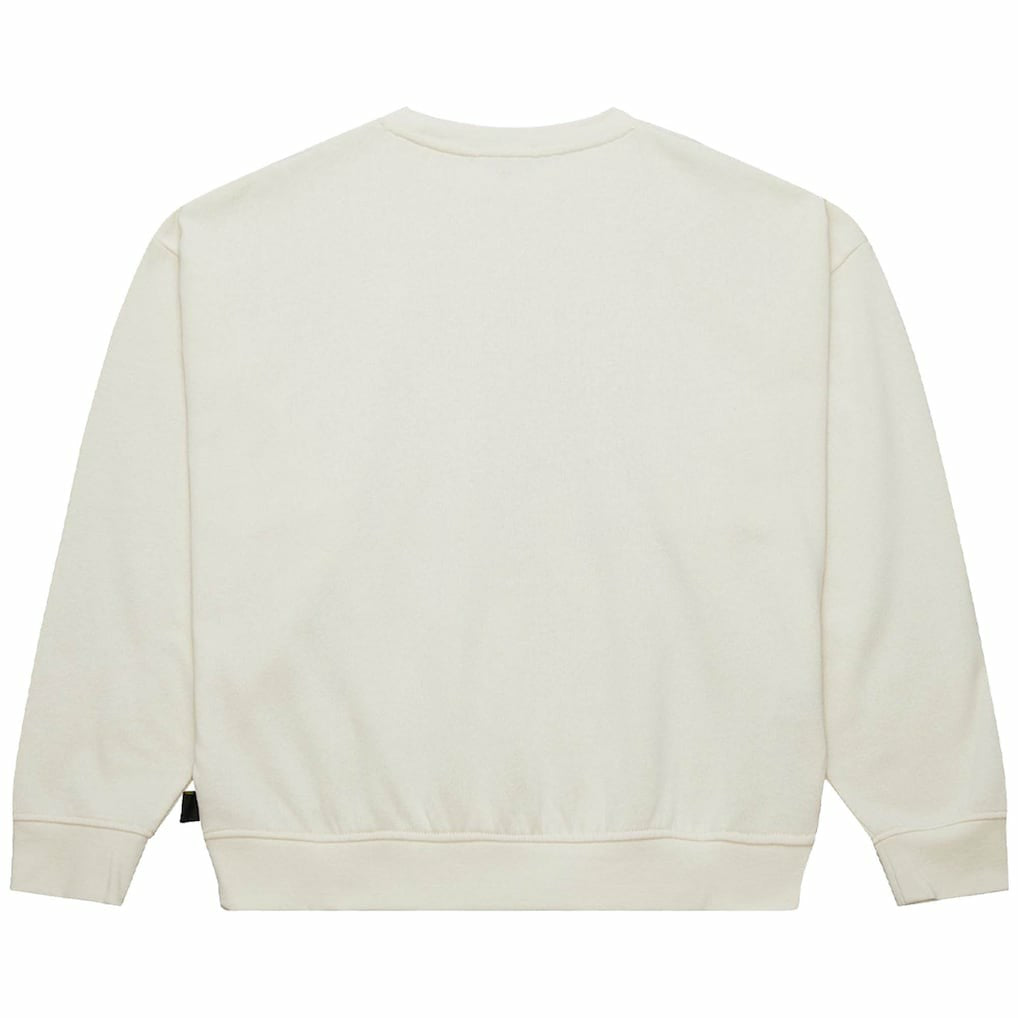 Miami Dolphins Women's Throwback Logo 3.0 Pullover Sweatshirt Cream | Mitchell & Ness