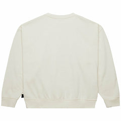 Miami Dolphins Women's Throwback Logo 3.0 Pullover Sweatshirt Cream | Mitchell & Ness