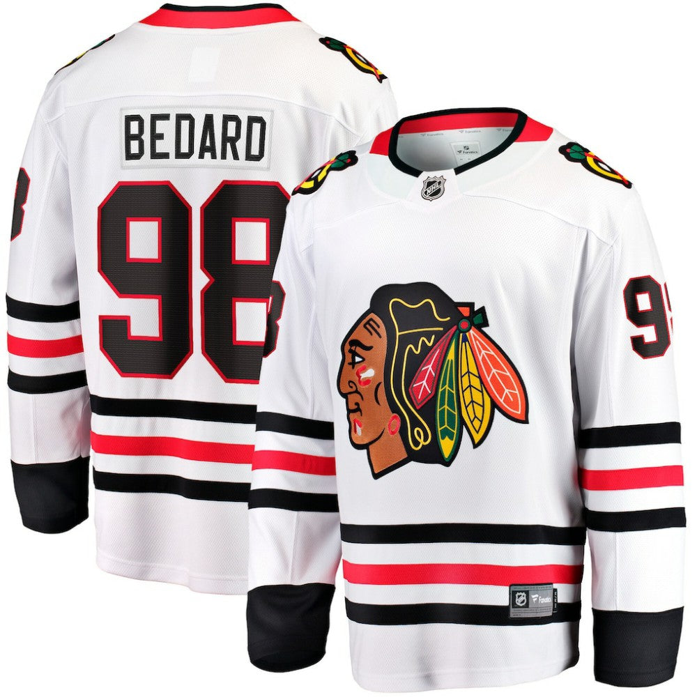 Connor Bedard Chicago Blackhawks Fanatics Breakaway Jersey - White - NHL