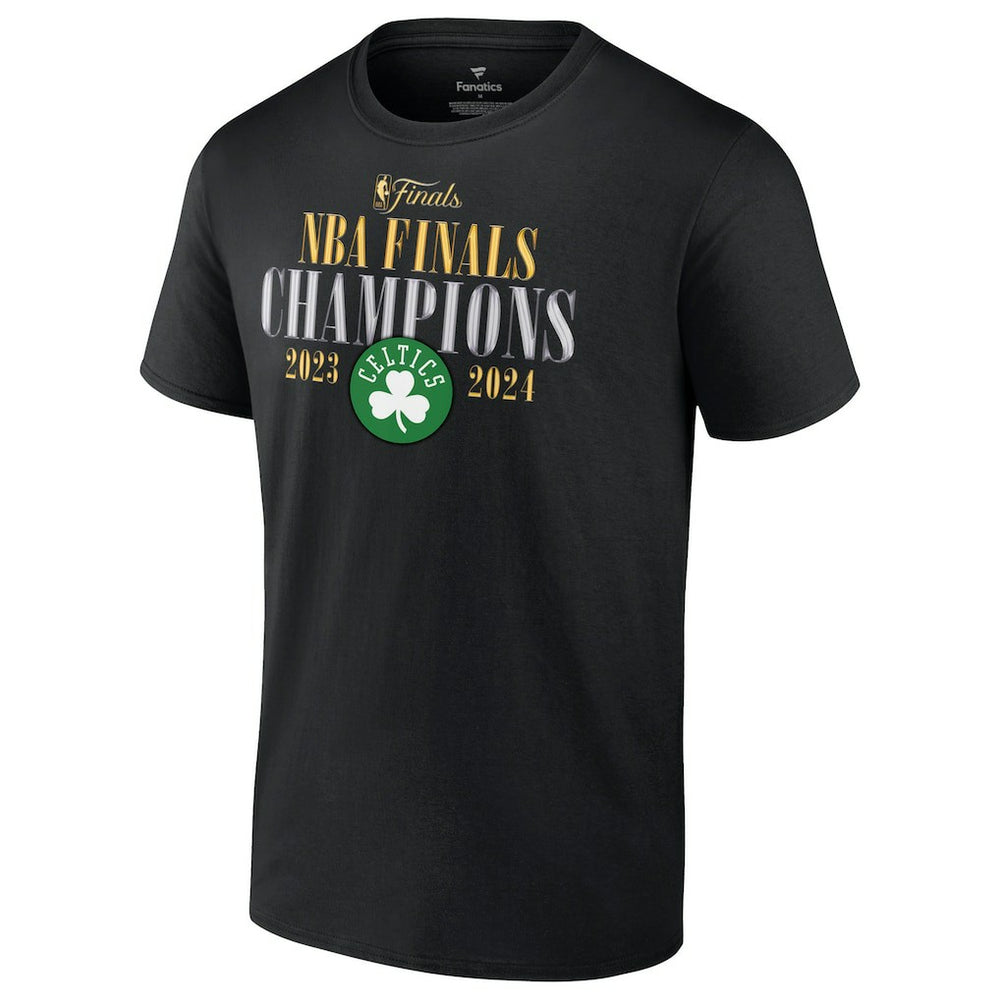 Boston Celtics 2024 NBA Finals Champions Big & Tall Fade Away Jumper Roster Signature T-Shirt Black - NBA