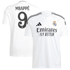 Kylian Mbappé Real Madrid 2024/25 Home Replica Player Jersey White | Adidas Sale