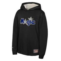 Orlando Magic Youth Hardwood Classics Lightweight Thermal Long Sleeve Hoodie T-Shirt Black - NBA