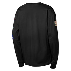 Charlotte Hornets Youth Hardwood Classic All Over Long Sleeve T-Shirt Black - NBA