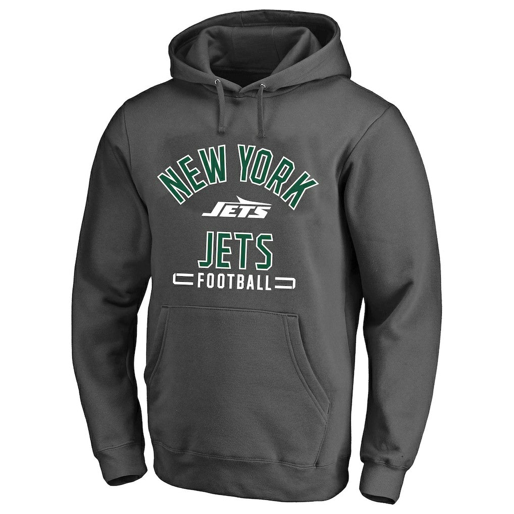 New York Jets Big & Tall Pullover Hoodie Heather Charcoal | Fanatics