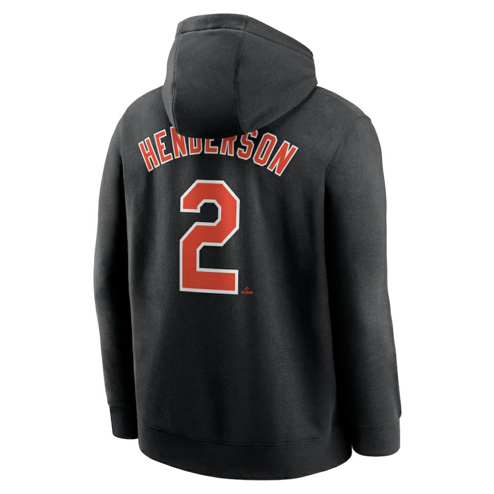 Gunnar Henderson Baltimore Orioles Nike Player Name & Number Club Fleece Pullover Hoodie - MLB