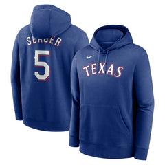 Corey Seager Texas Rangers Nike Player Name & Number Club Fleece Pullover Hoodie - MLB