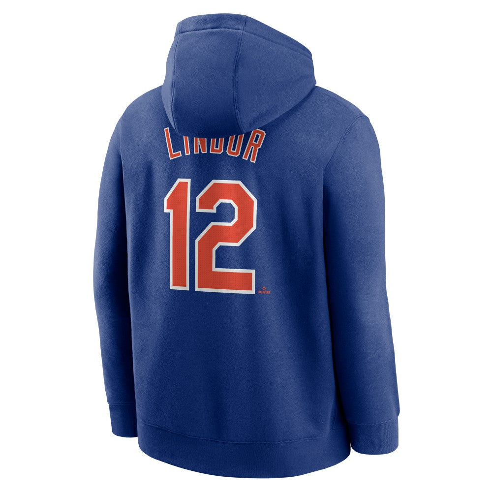 Francisco Lindor New York Mets Nike Player Name & Number Club Pullover Hoodie - MLB