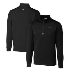 New York Jets Cutter & Buck Primary Logo Traverse Stretch Quarter-Zip Top Black | NFL