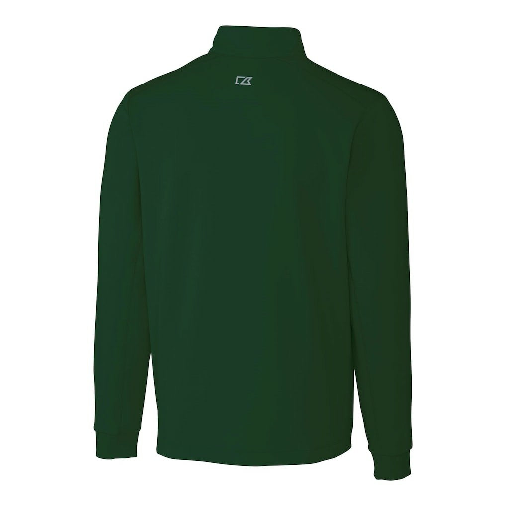 New York Jets Cutter & Buck Primary Logo Traverse Stretch Quarter-Zip Top Hunter Green | NFL