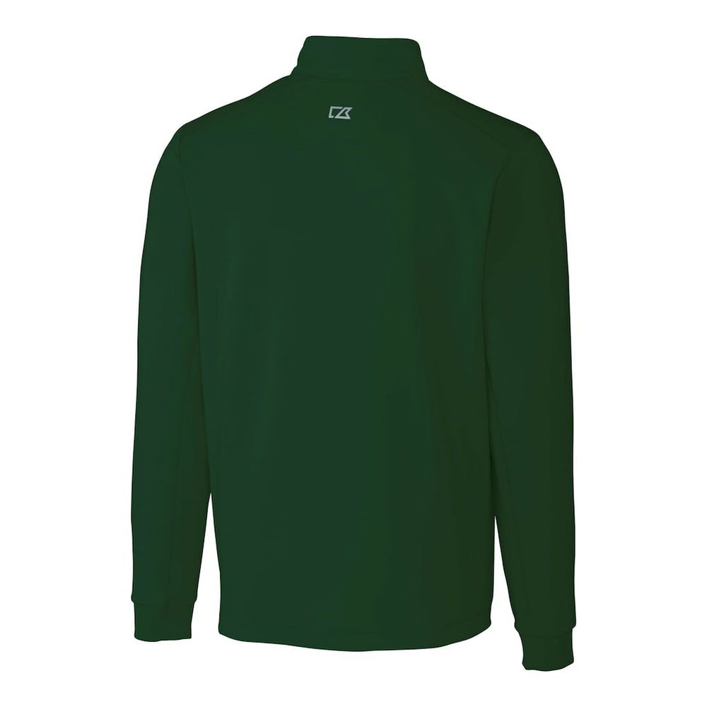 New York Jets Cutter & Buck Primary Logo Traverse Stretch Quarter-Zip Top Hunter Green | NFL