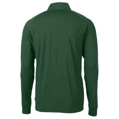 New York Jets Cutter & Buck Helmet Adapt Eco Knit Stretch Recycled Quarter-Zip Top Hunter Green | NFL