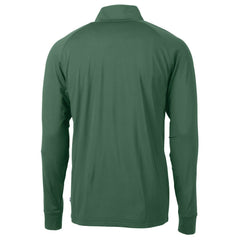 New York Jets Cutter & Buck Primary Logo Adapt Eco Knit Stretch Recycled Quarter-Zip Top Hunter Green | NFL