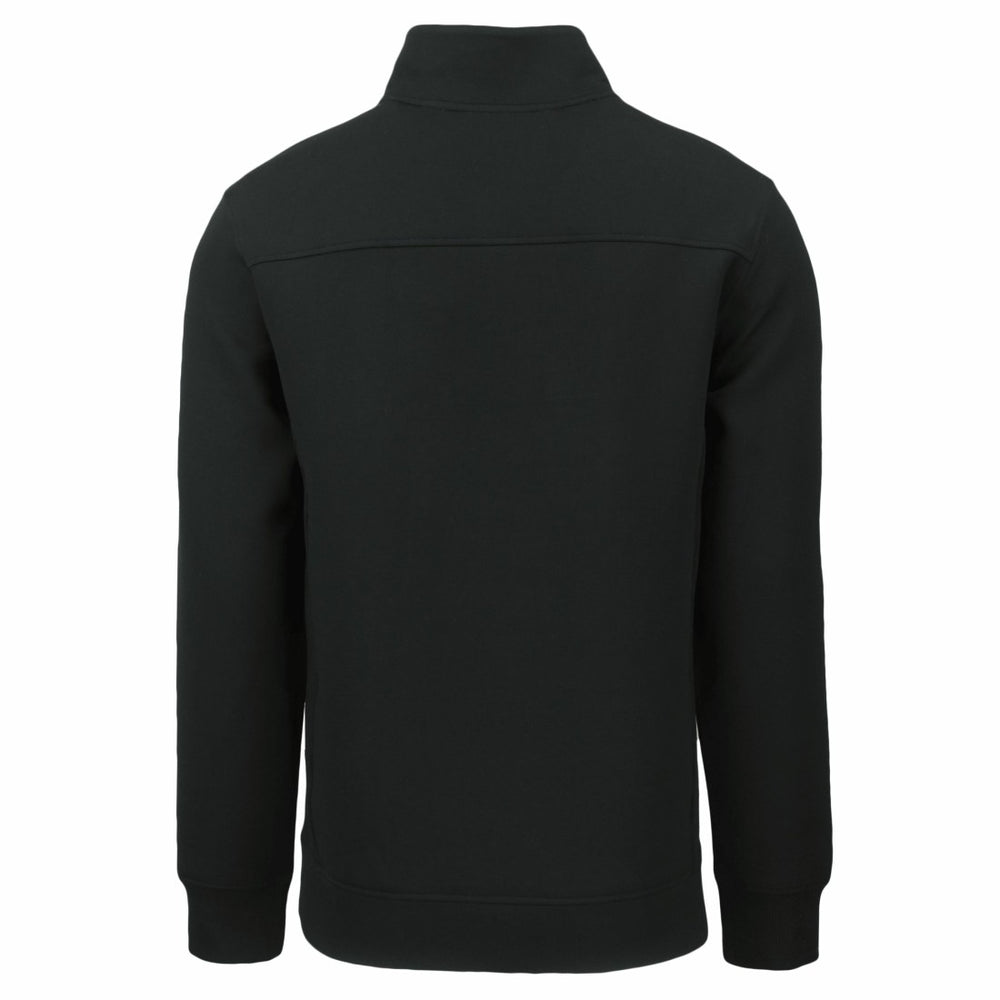 New York Jets Cutter & Buck Primary Logo Roam Eco Recycled Quarter-Zip Pullover Top Black | NFL