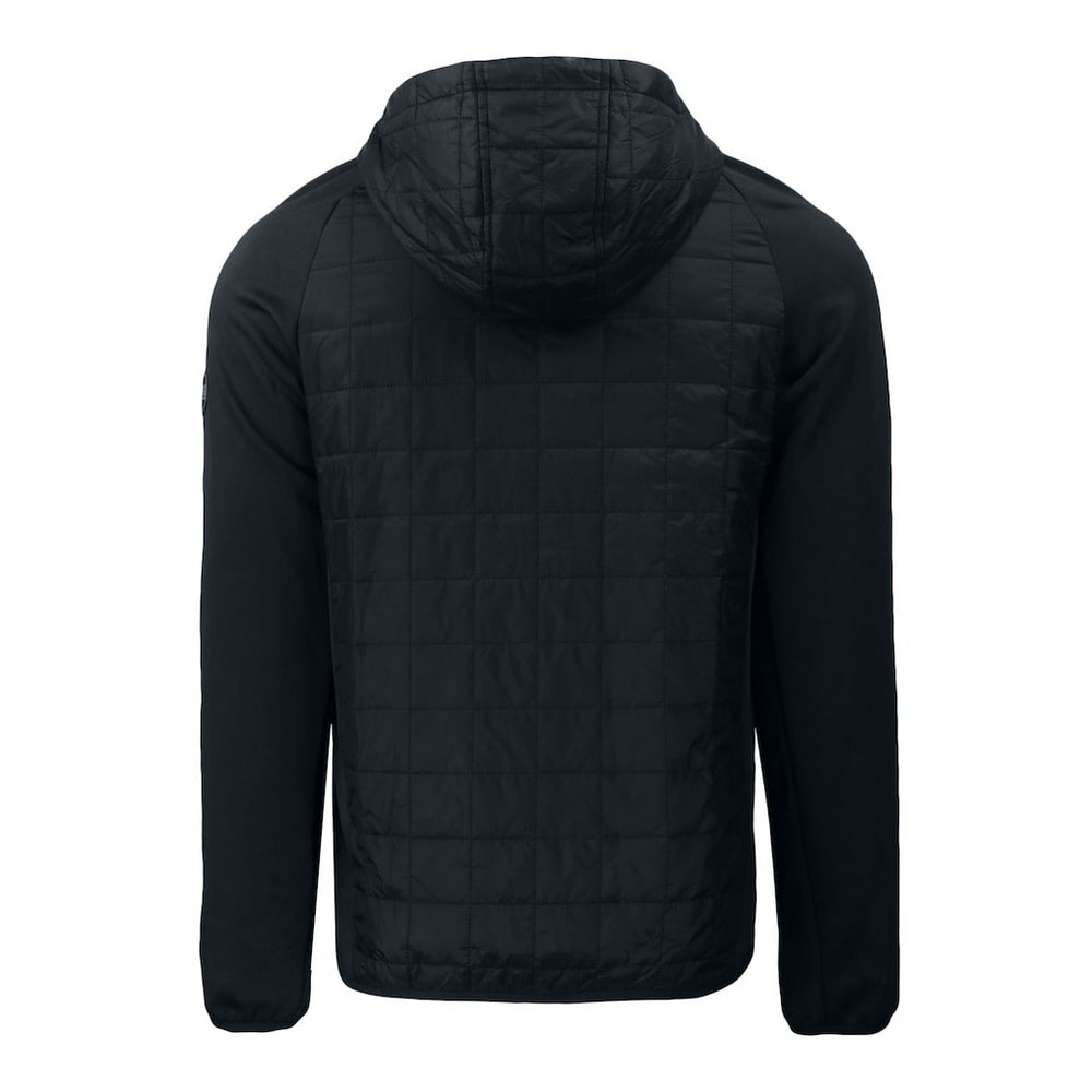 New York Jets Cutter & Buck Monochromatic Logo Rainier PrimaLoft Eco Full-Zip Hybrid Jacket Black | NFL