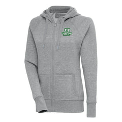 Boston Celtics Antigua Women's 2024 NBA Finals Champions Victory Raglan Full-Zip Jacket Heather Gray - NBA